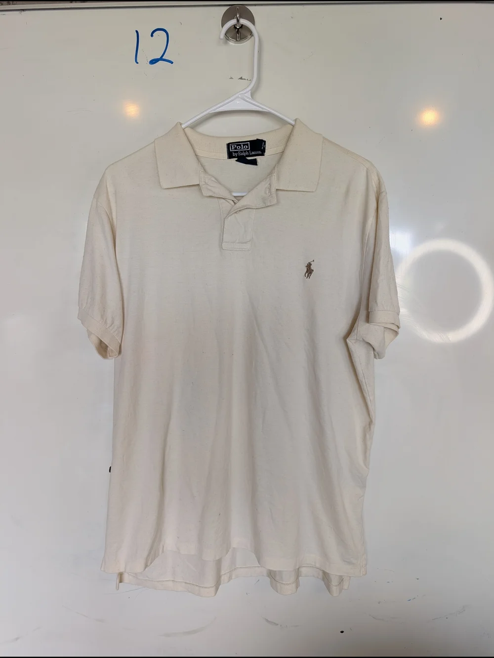 Polo by Ralph Lauren Men's Cream Short-Sleeve Polo Shirt